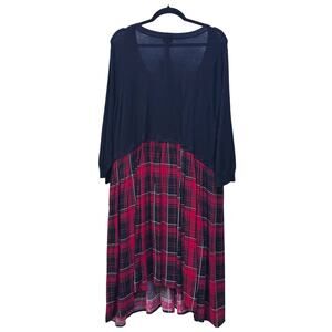 Torrid Flannel Print Dress Plus Size 5X NWT